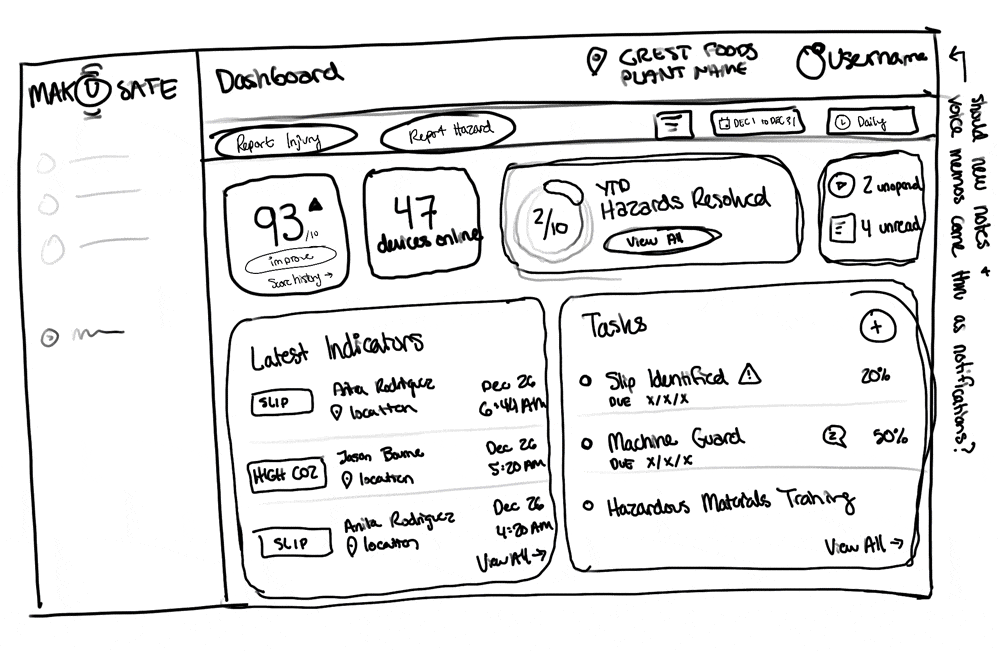 image sequence of UIs from sketches to final designs